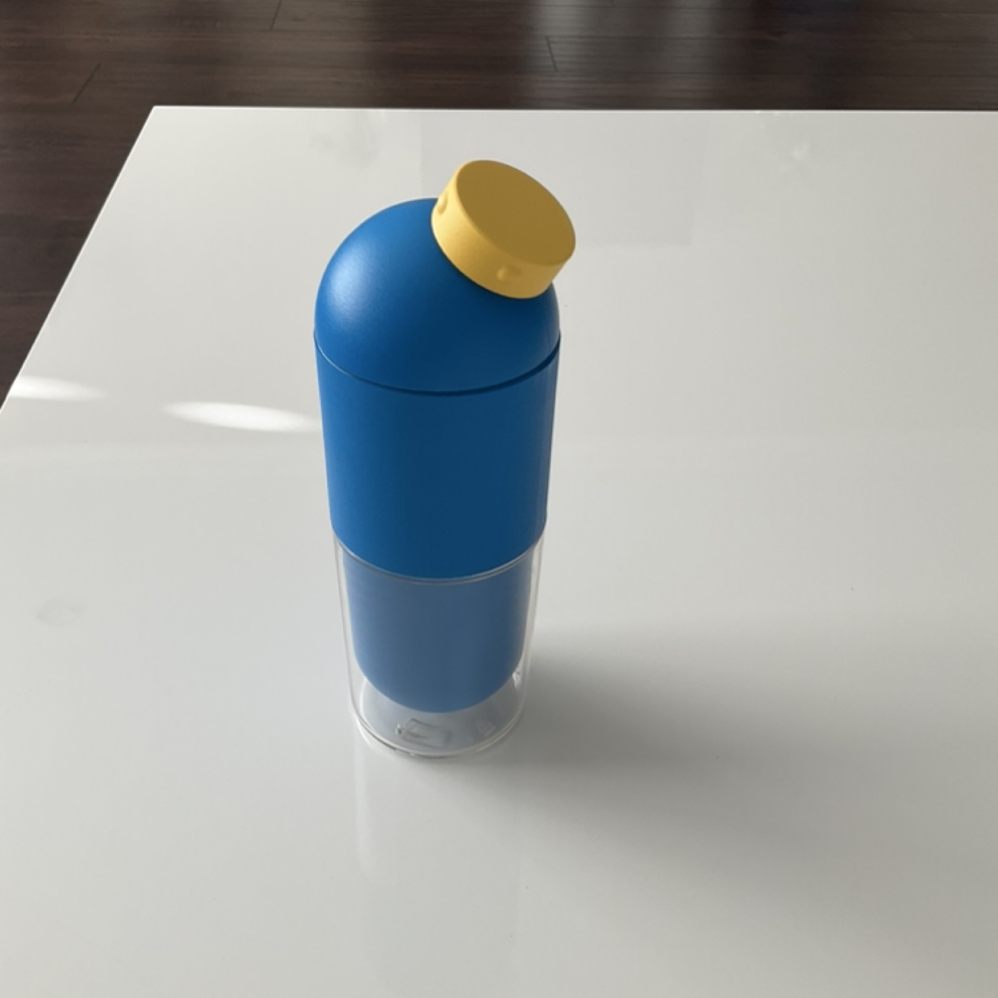 Blue water bottle