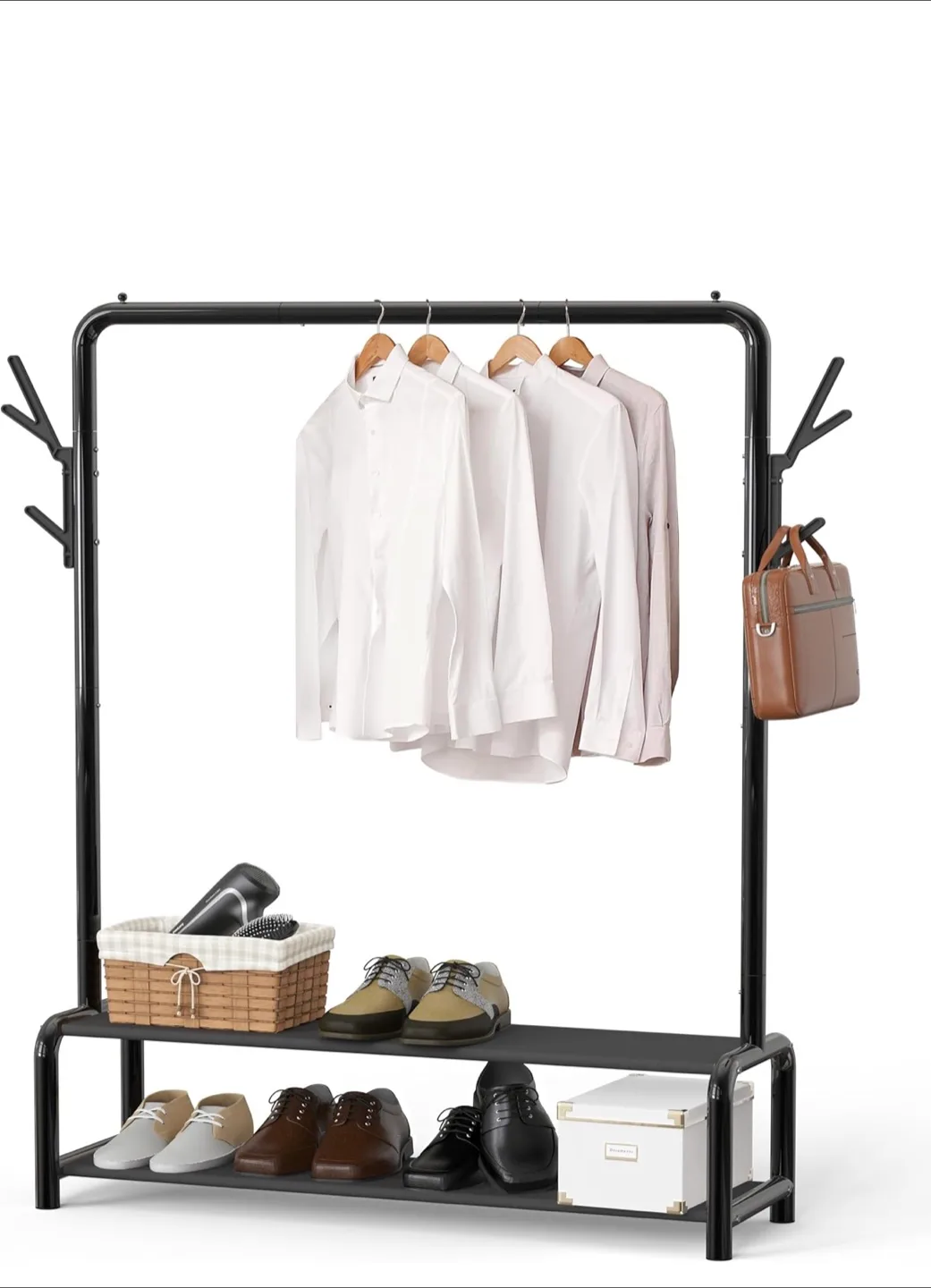 Simple Houseware Black Garment Rack thumbnail