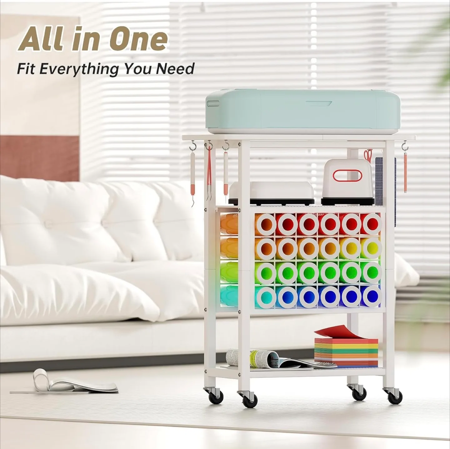 Multifunctional Cricut Organizer Cart thumbnail