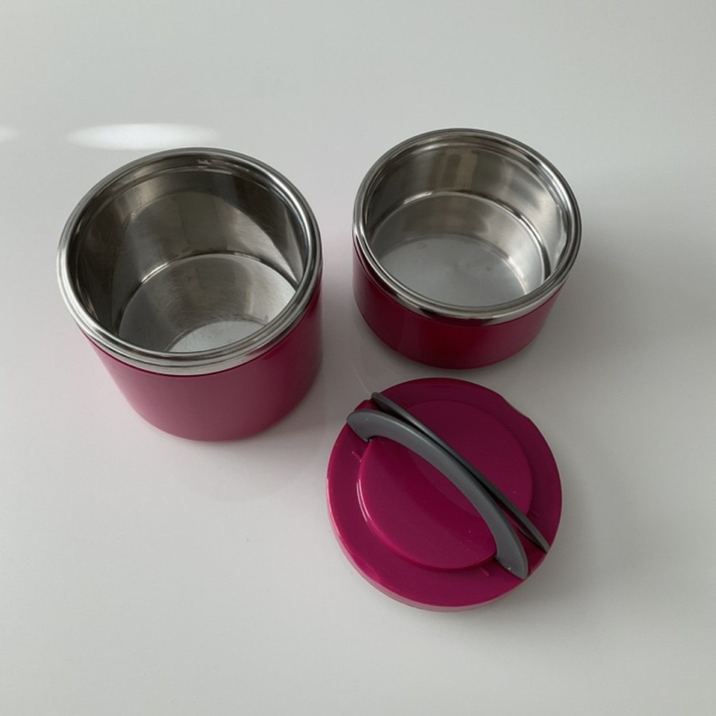 Pink insulated food containers - photo 2
