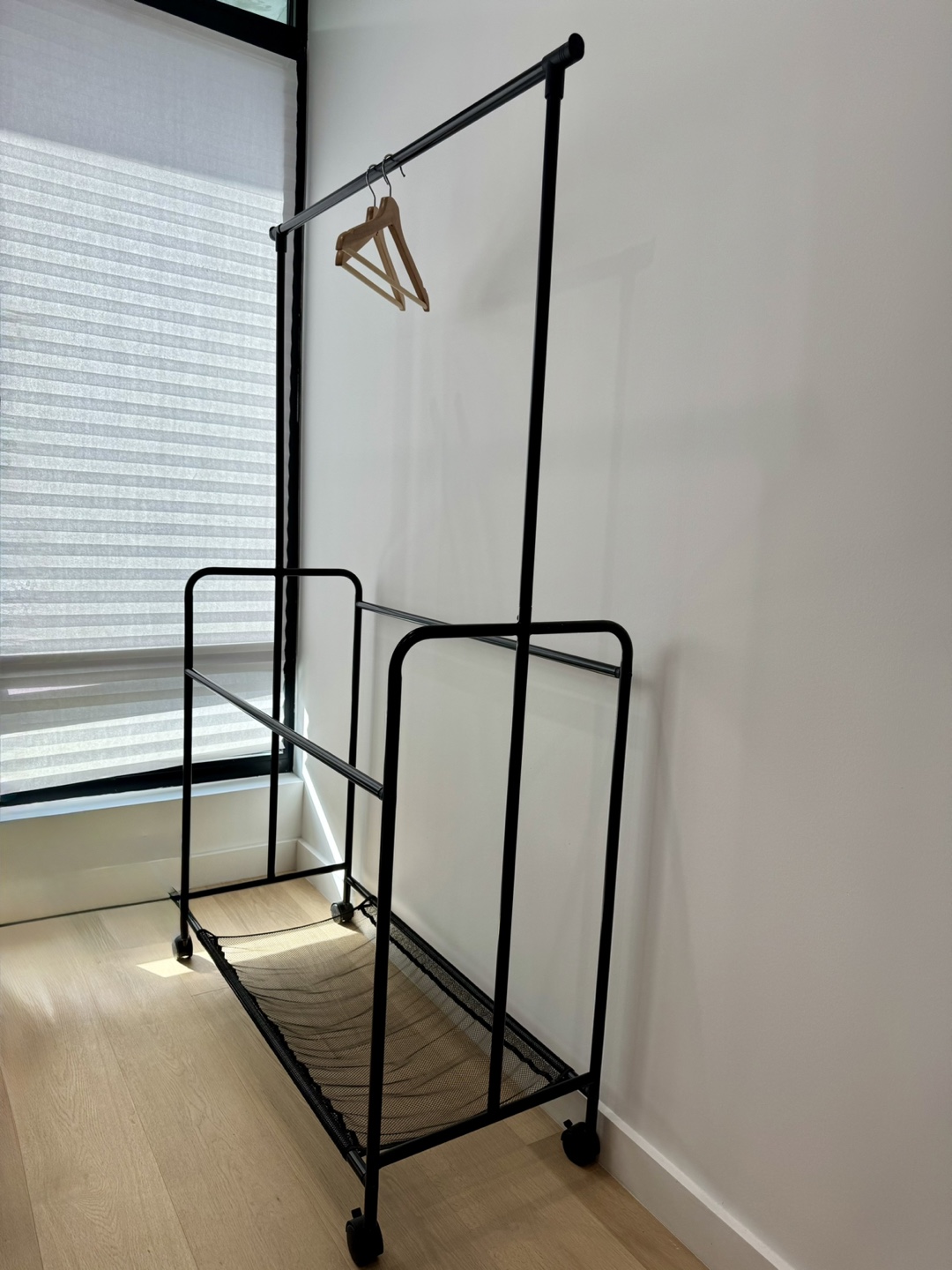 Black Rolling Garment Rack