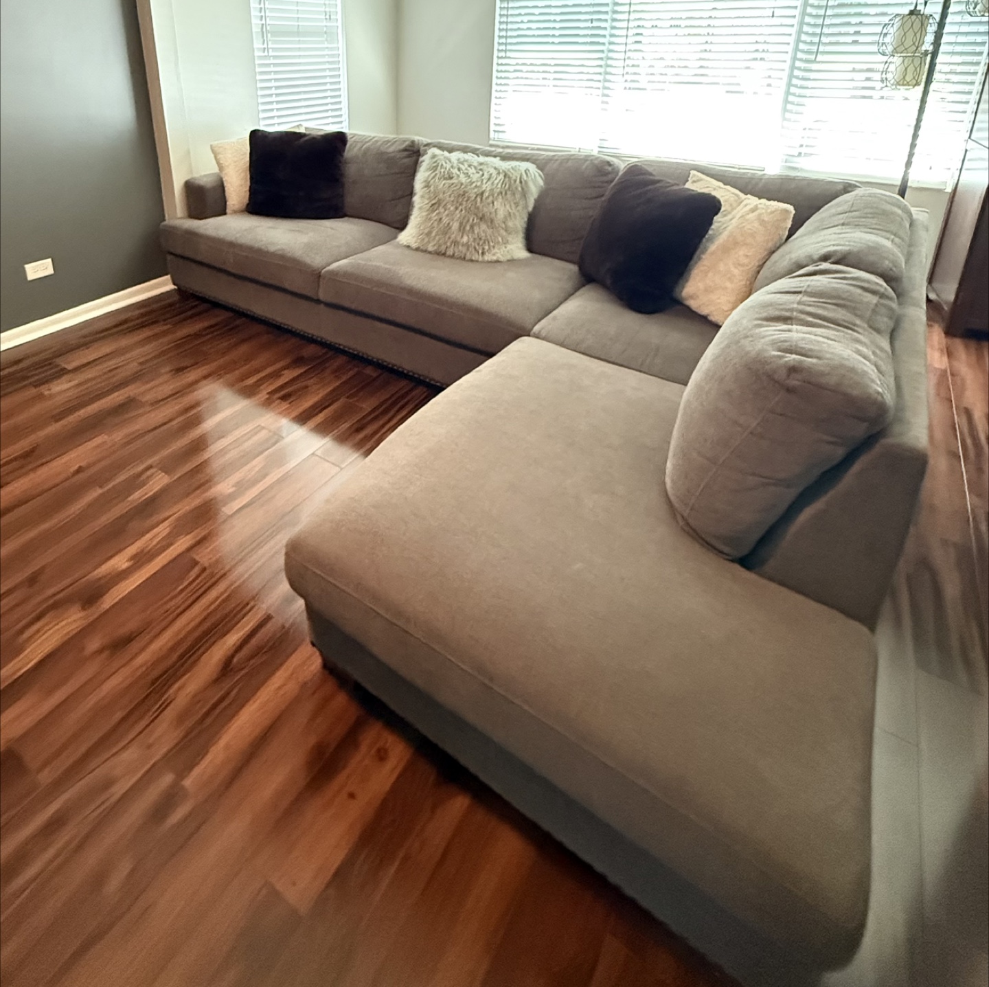 Gray Sectional Sofa - photo 2