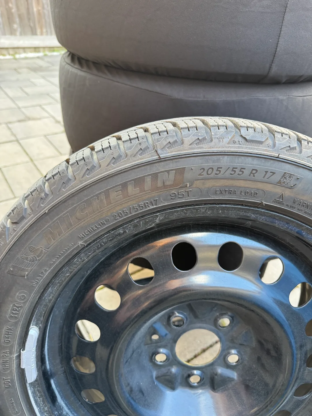 Michelin X-Ice Snow (205/55 R17) Winter Tires + Steel Rims thumbnail