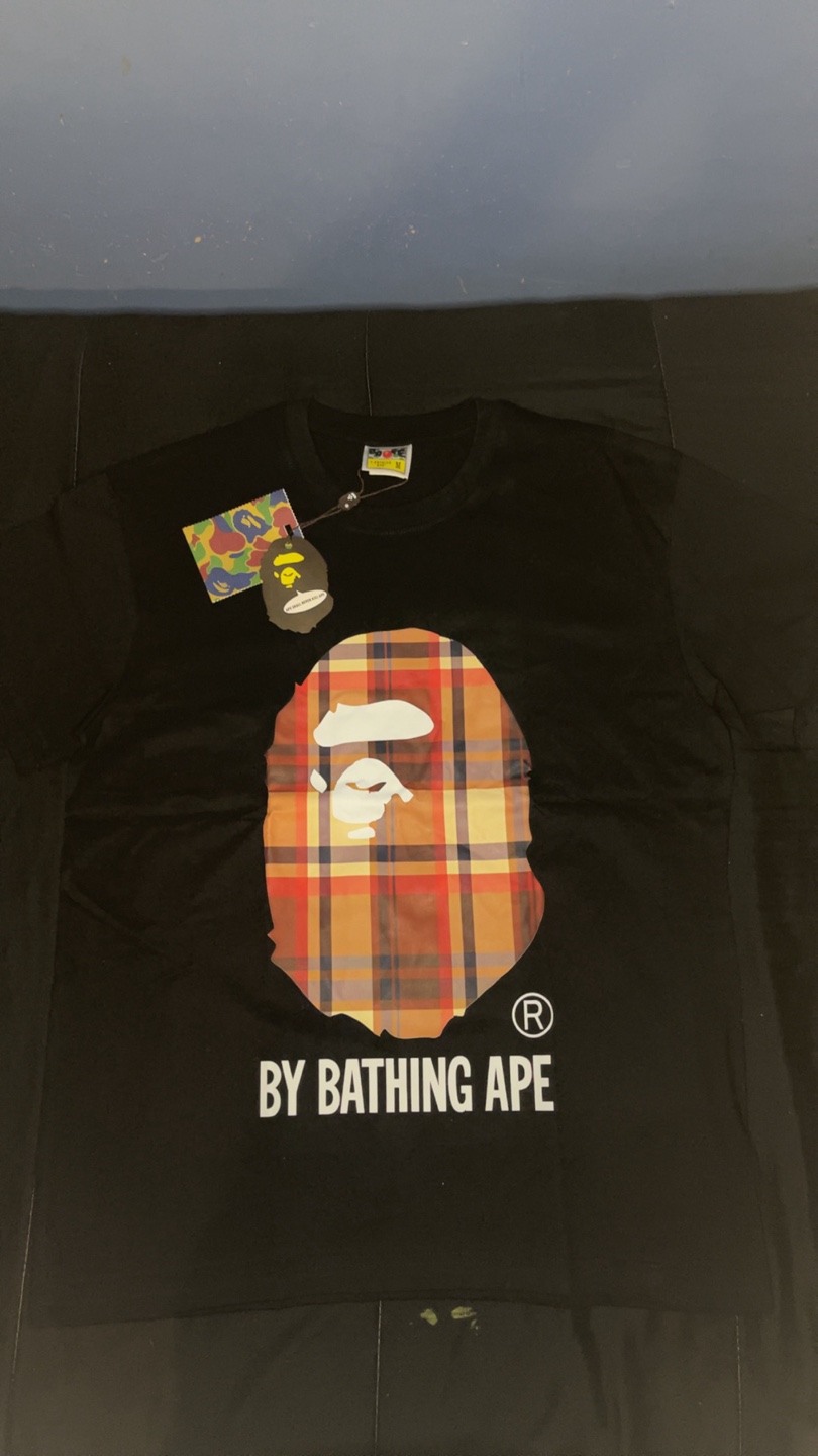 Black Burberry shirt Bape