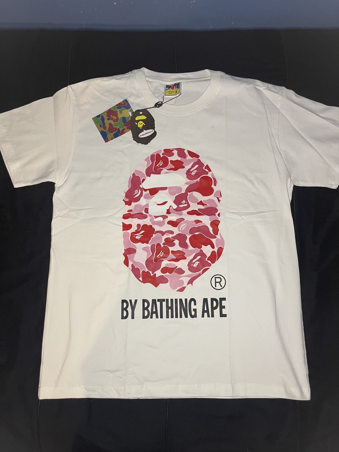 White pink Bape shirt