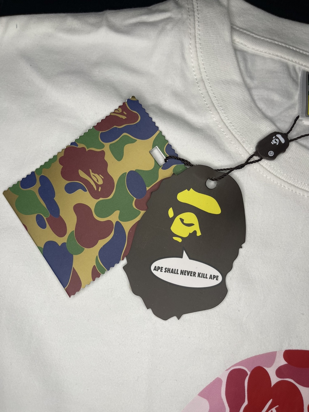 White pink Bape shirt - photo 3