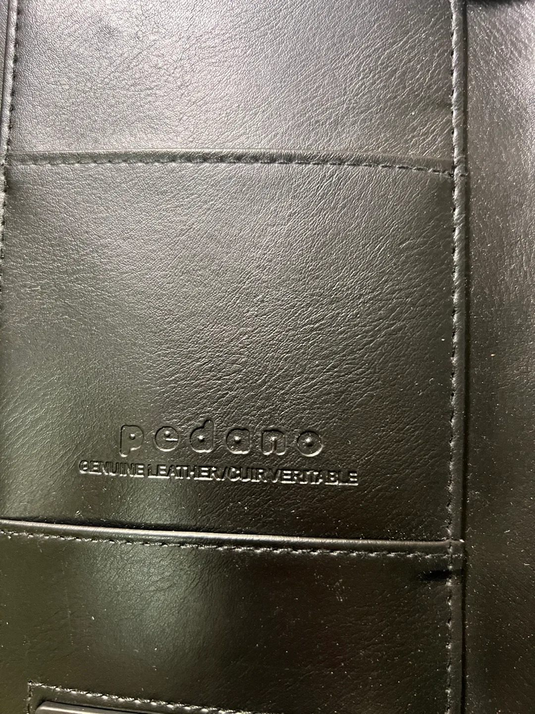 Pedano Black Leather Portfolio with Calculator image indicator(5)