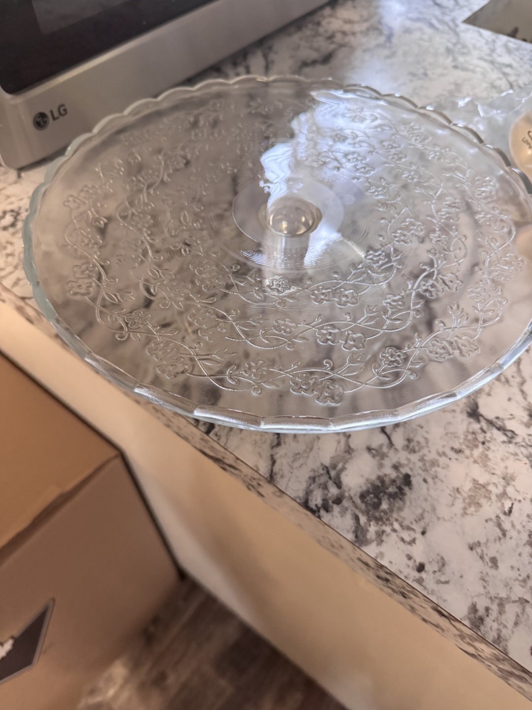 Clear Glass Cake Stand - photo 2