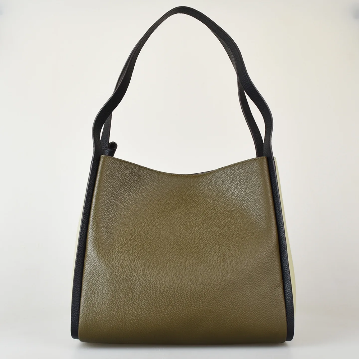 Kate Spade Knott Duck Green Large Pebbled Leather Shoulder Bag image indicator(4)