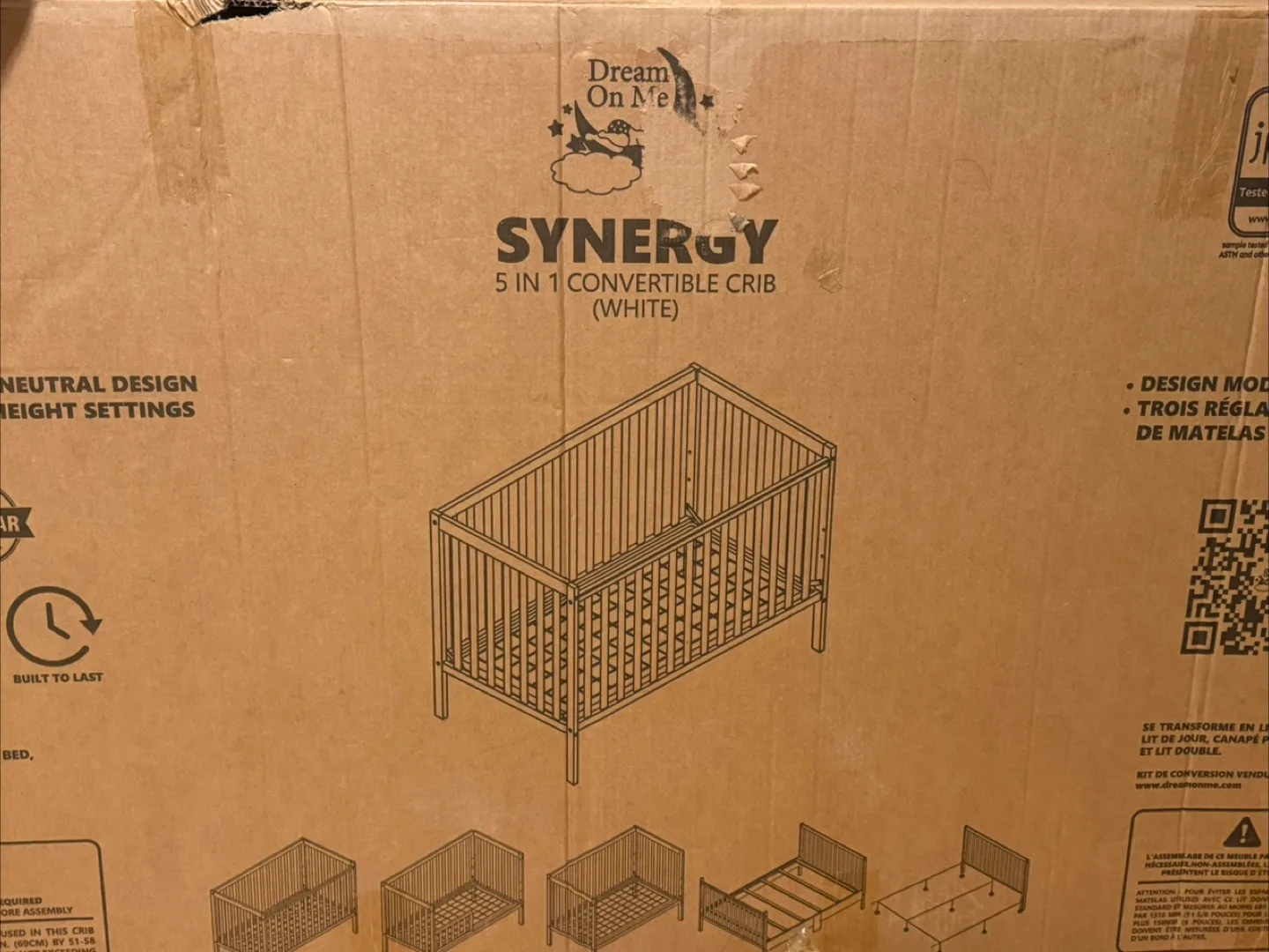 Dream On Me Synergy 5 in 1 Convertible Crib image indicator(2)