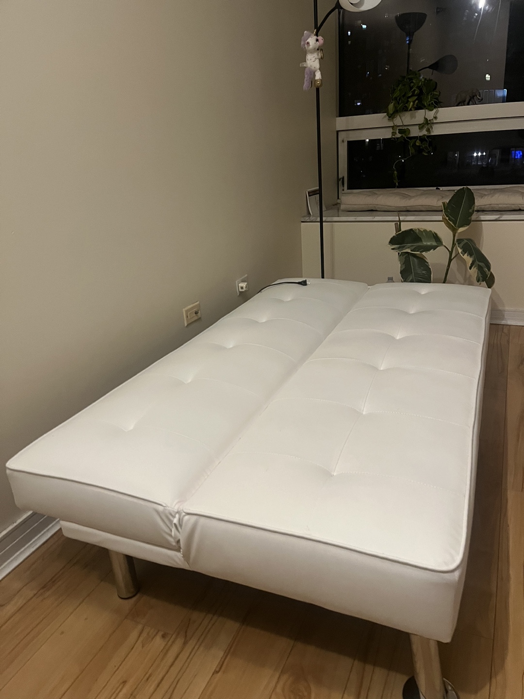 White Futon Sofa Bed