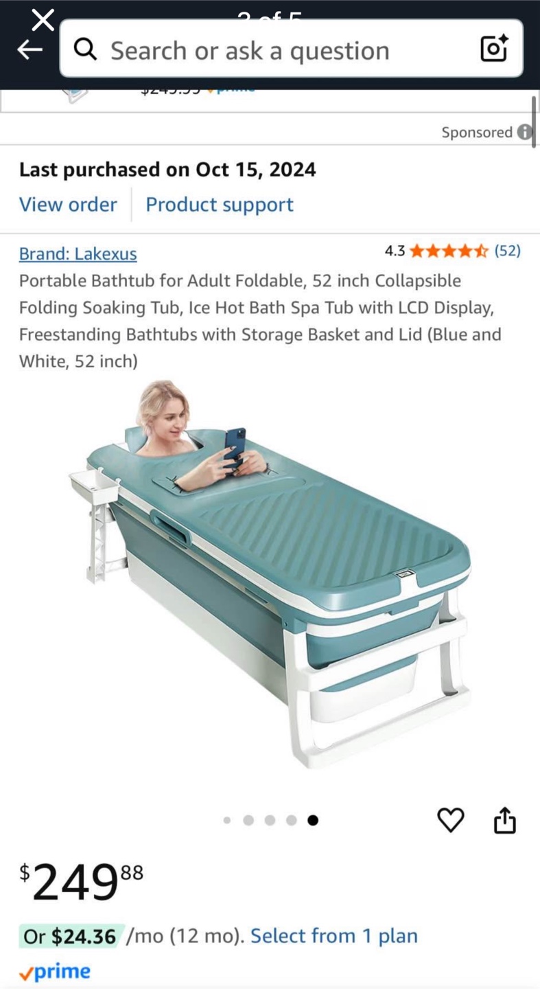 Foldable/portable bathtub - photo 3