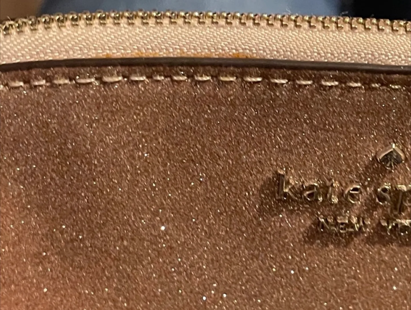 Kate Spade Rose Gold Tinsel Dome Glitter Crossbody Bag image indicator(10)