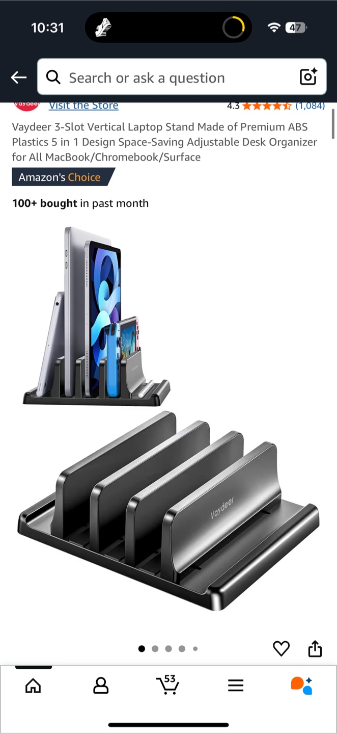 Vaydeer Vertical Laptop Stand - photo 4