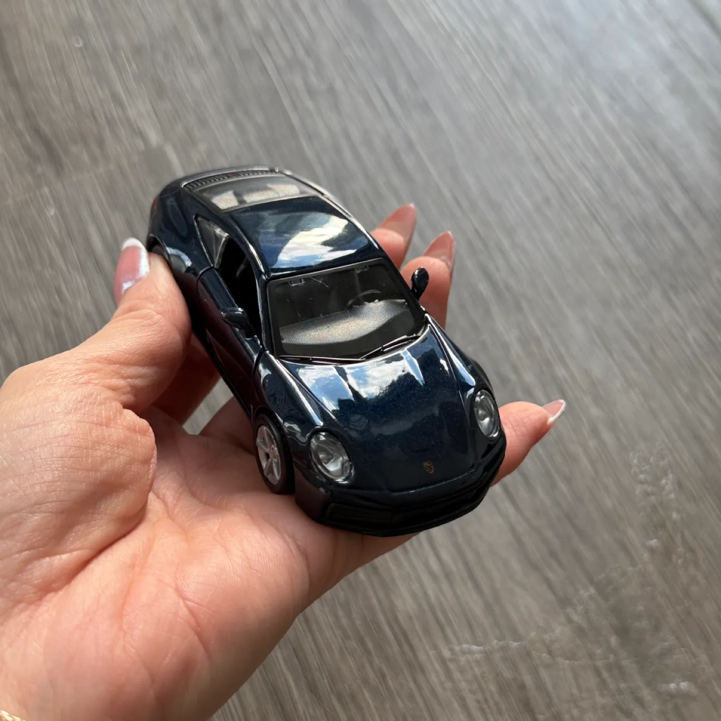 porsche 911 navy toy car thumbnail