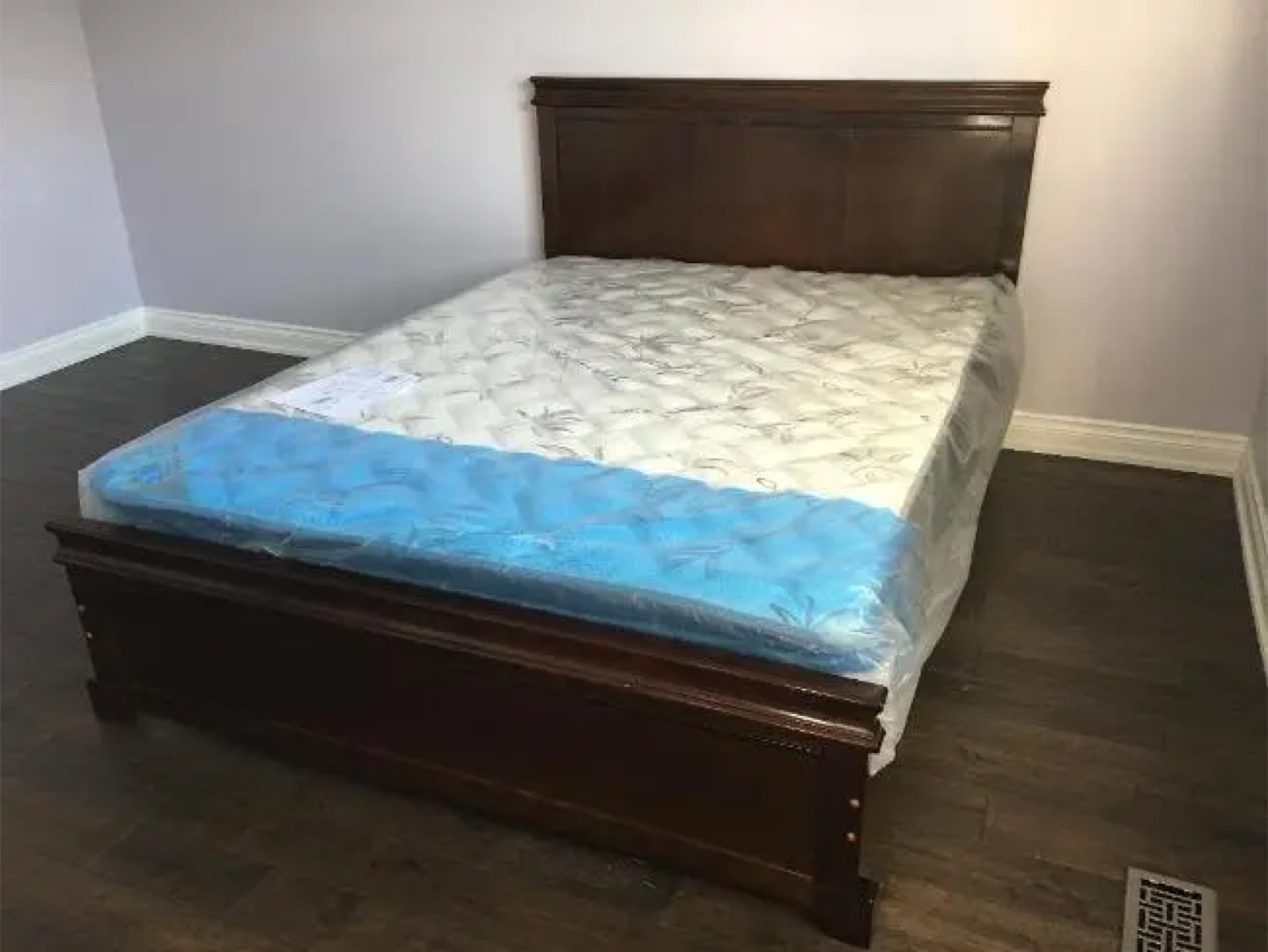 Closing sale—Brand new queen solid wood bed frame