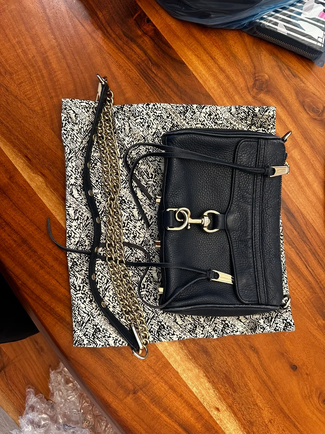 Rebecca Minkoff mini M.A.C - navy blue thumbnail