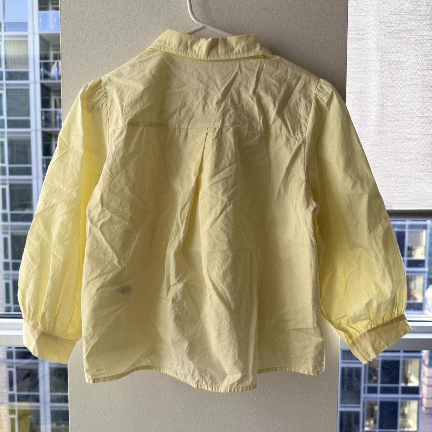 Yellow Lemon butter color Button-Up shirt S - photo 3