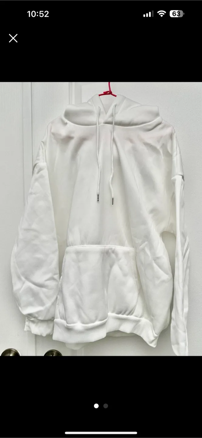 Men/Women’s ’ Cotton Warm Grey or White Hoodie image indicator(3)