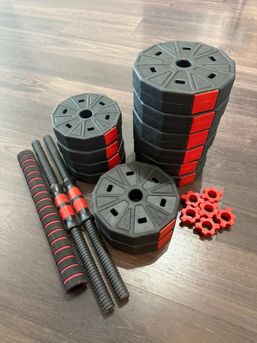 Home workout adjustable barbell set thumbnail