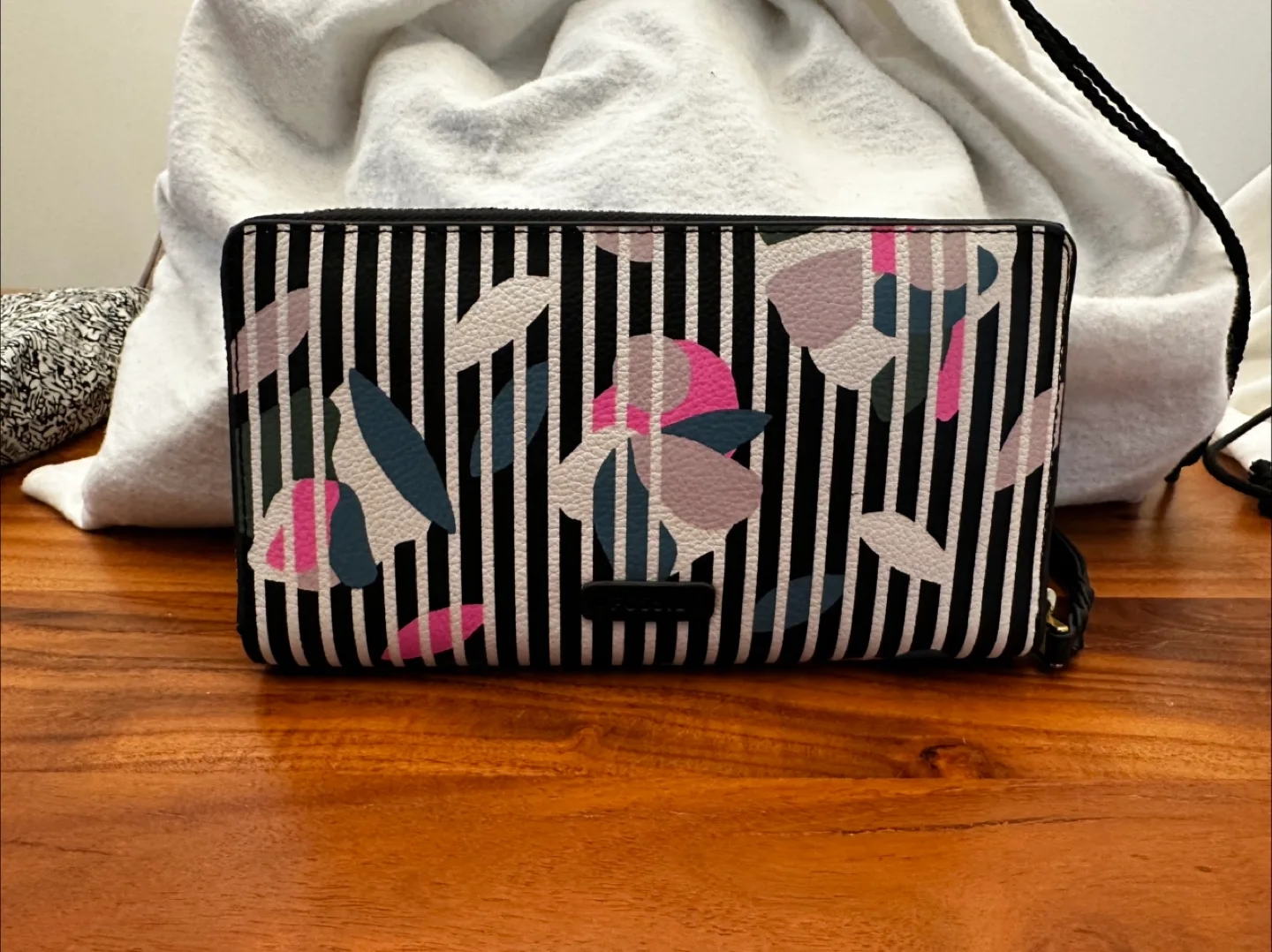 Fossil Floral Striped Wallet thumbnail
