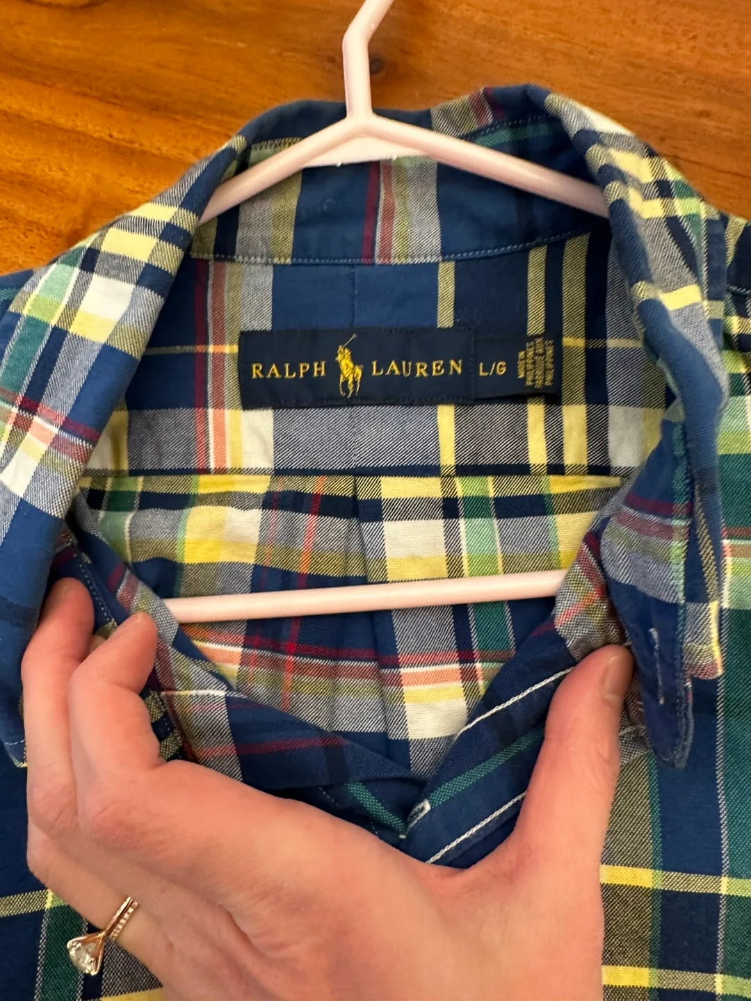 Ralph Lauren Plaid Button Up Shirt thumbnail