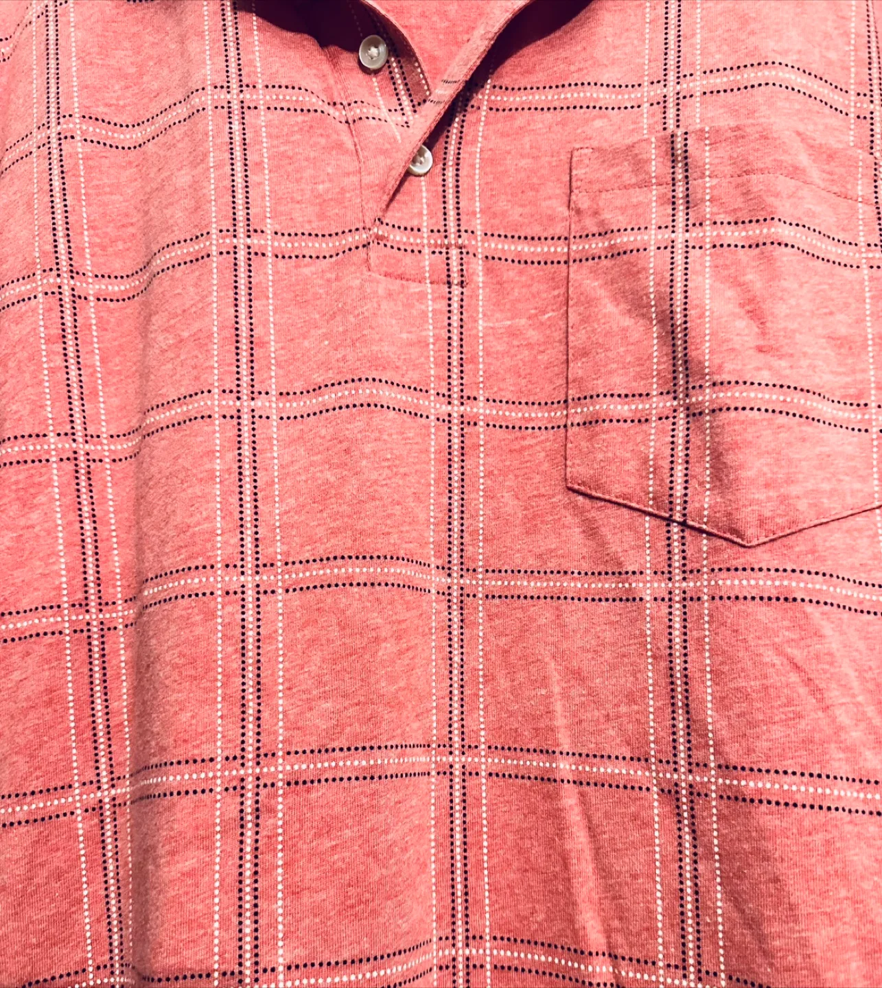 Lavon brand Plaid Polo Shirt men’s 2XL image indicator(3)