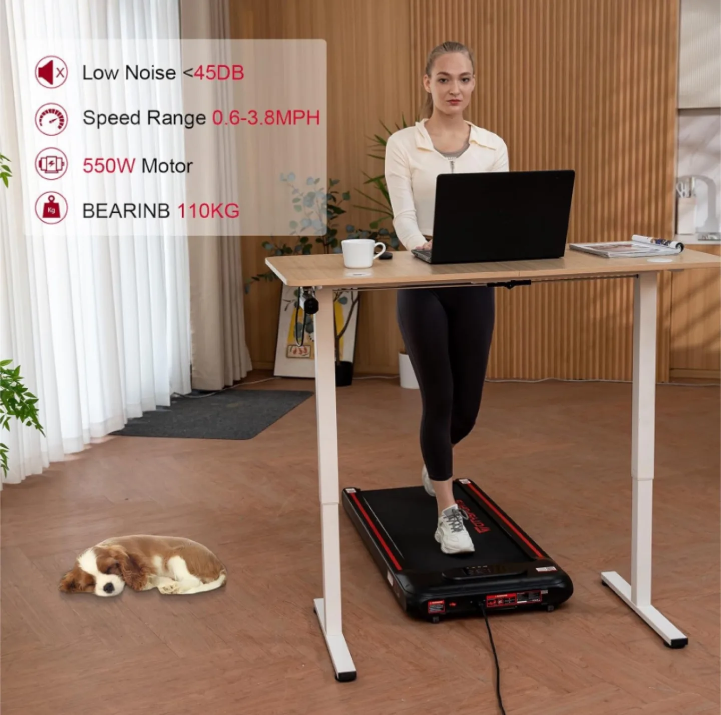 CITYSPORTS Walking Pad Treadmill image indicator(3)