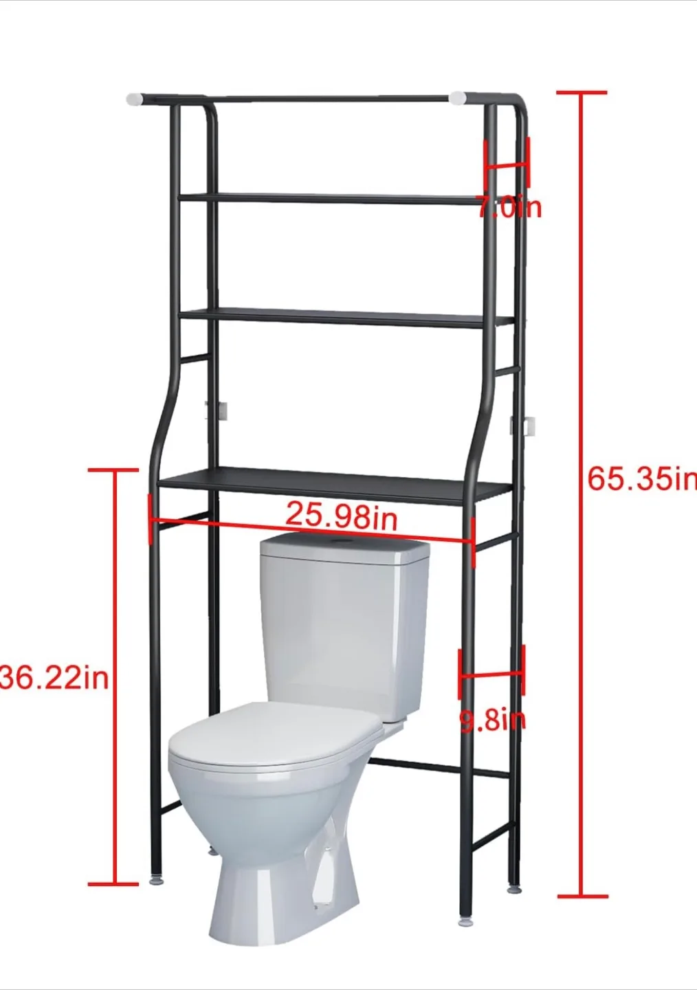 Over-the-Toilet Storage Shelf image indicator(3)