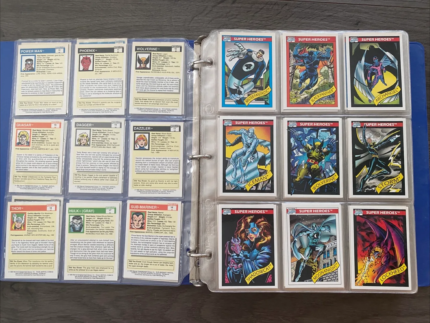 1990 Marvel Universe Comics Series 1 Trading Card Set 1-162 image indicator(3)