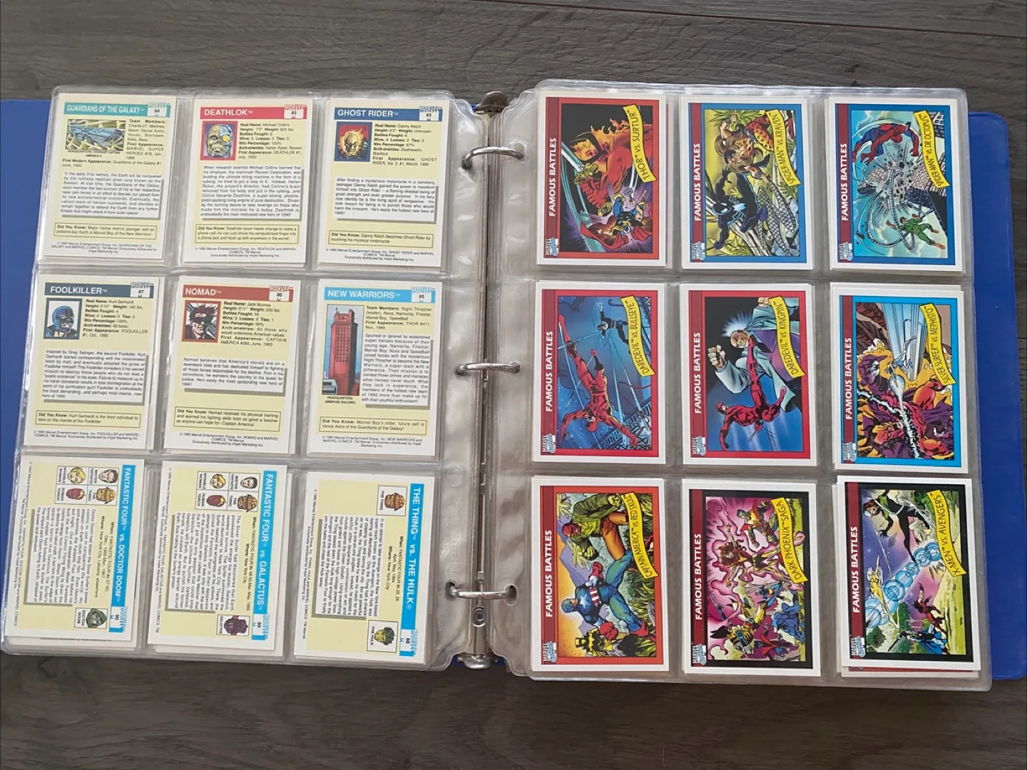 1990 Marvel Universe Comics Series 1 Trading Card Set 1-162 image indicator(5)