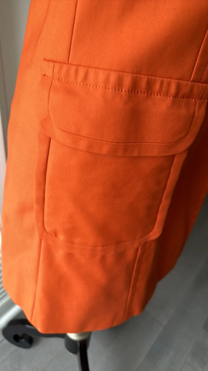 HALLHUBER Burnt Orange mid-length trench * Euro size 34 US XS image indicator(5)