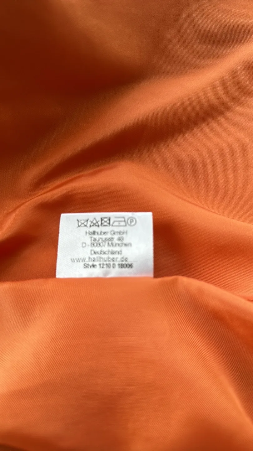 HALLHUBER Burnt Orange mid-length trench * Euro size 34 US XS image indicator(9)