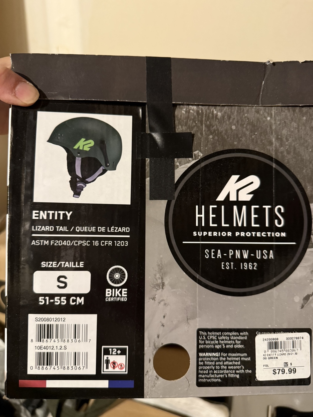 K2 Entity Helmet Ski/Snowboard–$35