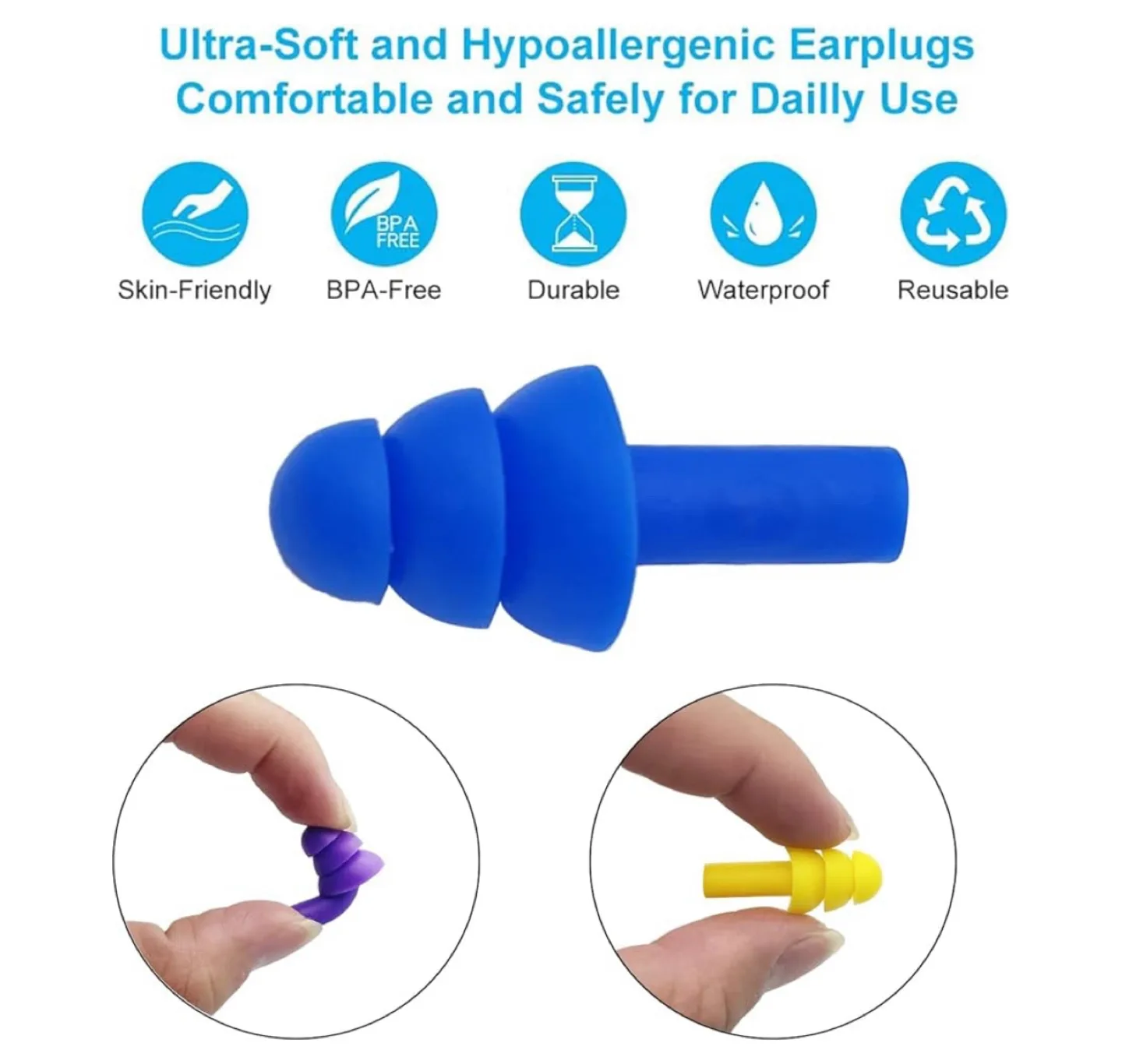 Multi-Coloured Earplugs image indicator(5)