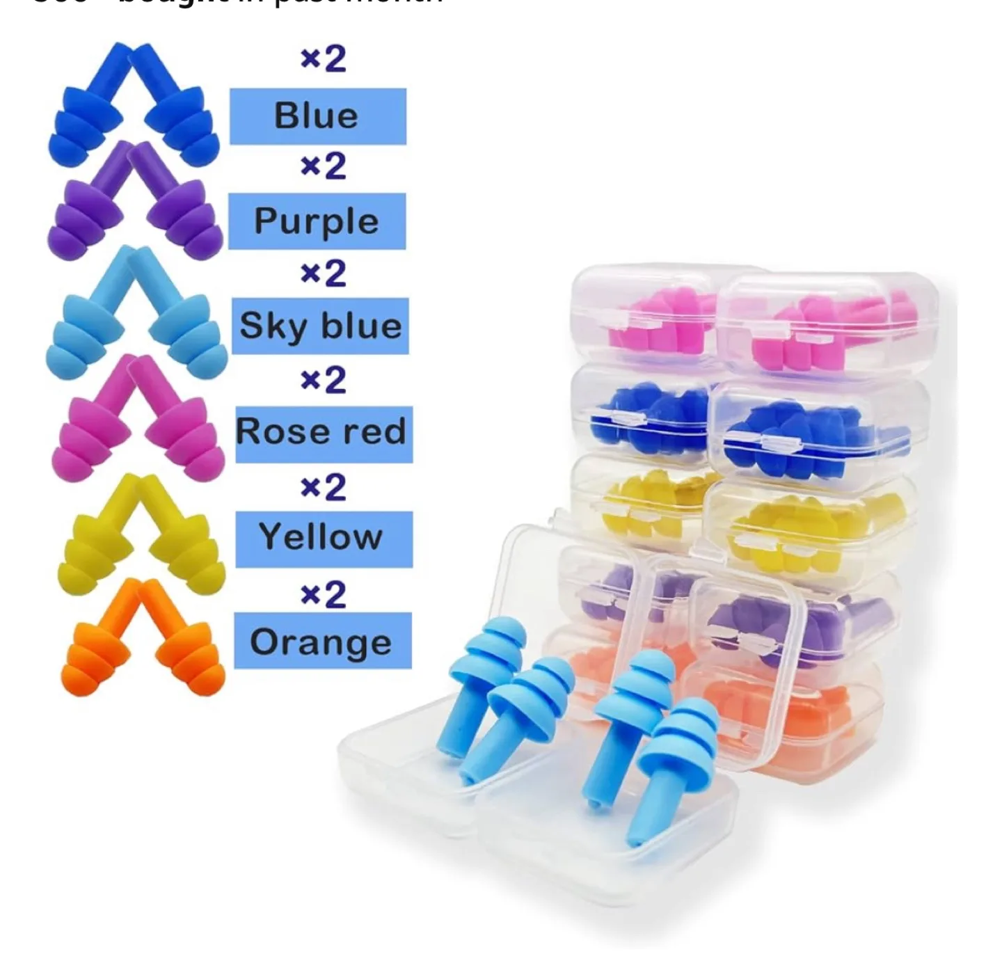 Multi-Coloured Earplugs image indicator(3)