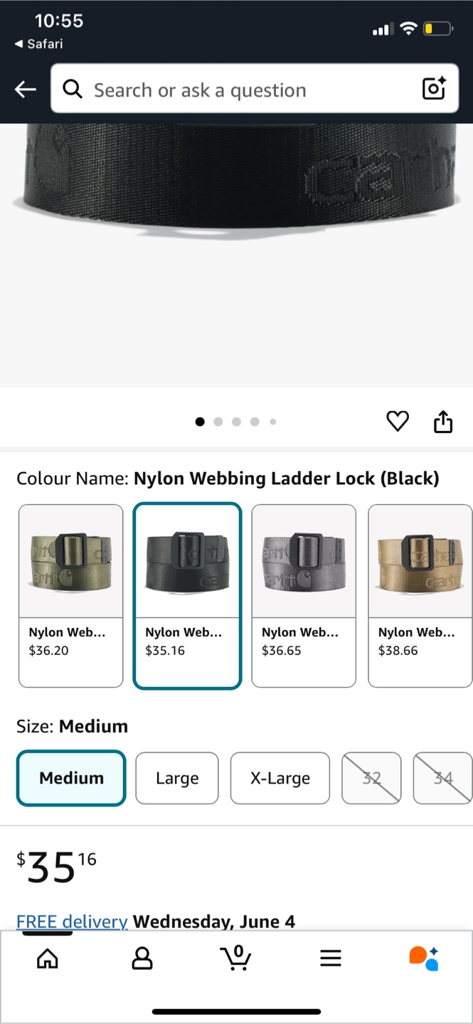 Carhartt Nylon Webbing Belt - photo 2