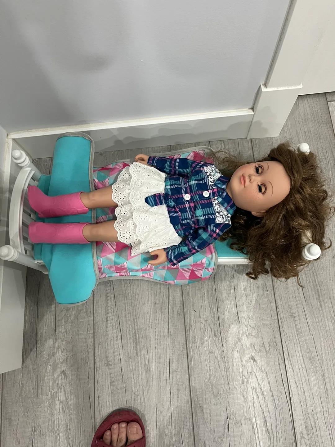 Doll with a bed thumbnail
