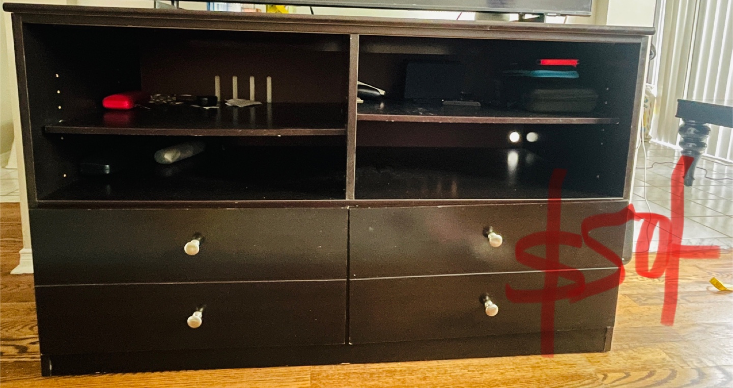 Dark Wood Entertainment Center