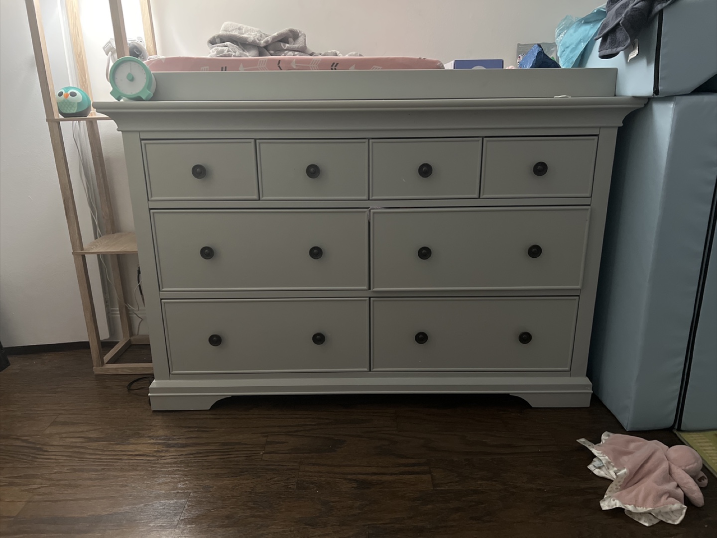 Grey Dresser with Changing Table