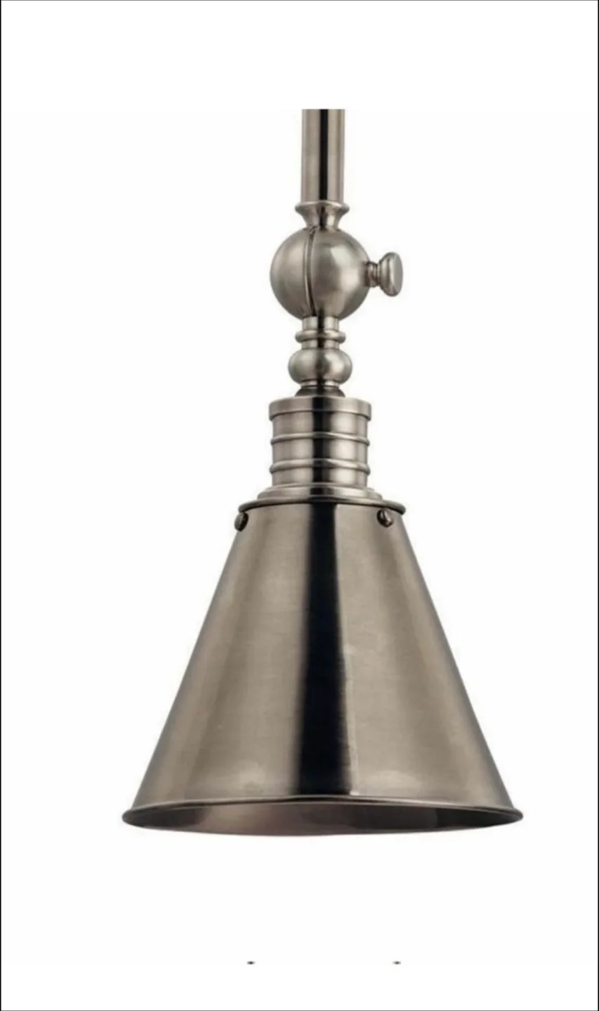 “LIKE NEW” Hudson Valley Darien Metal Shade Pendant Light image indicator(3)