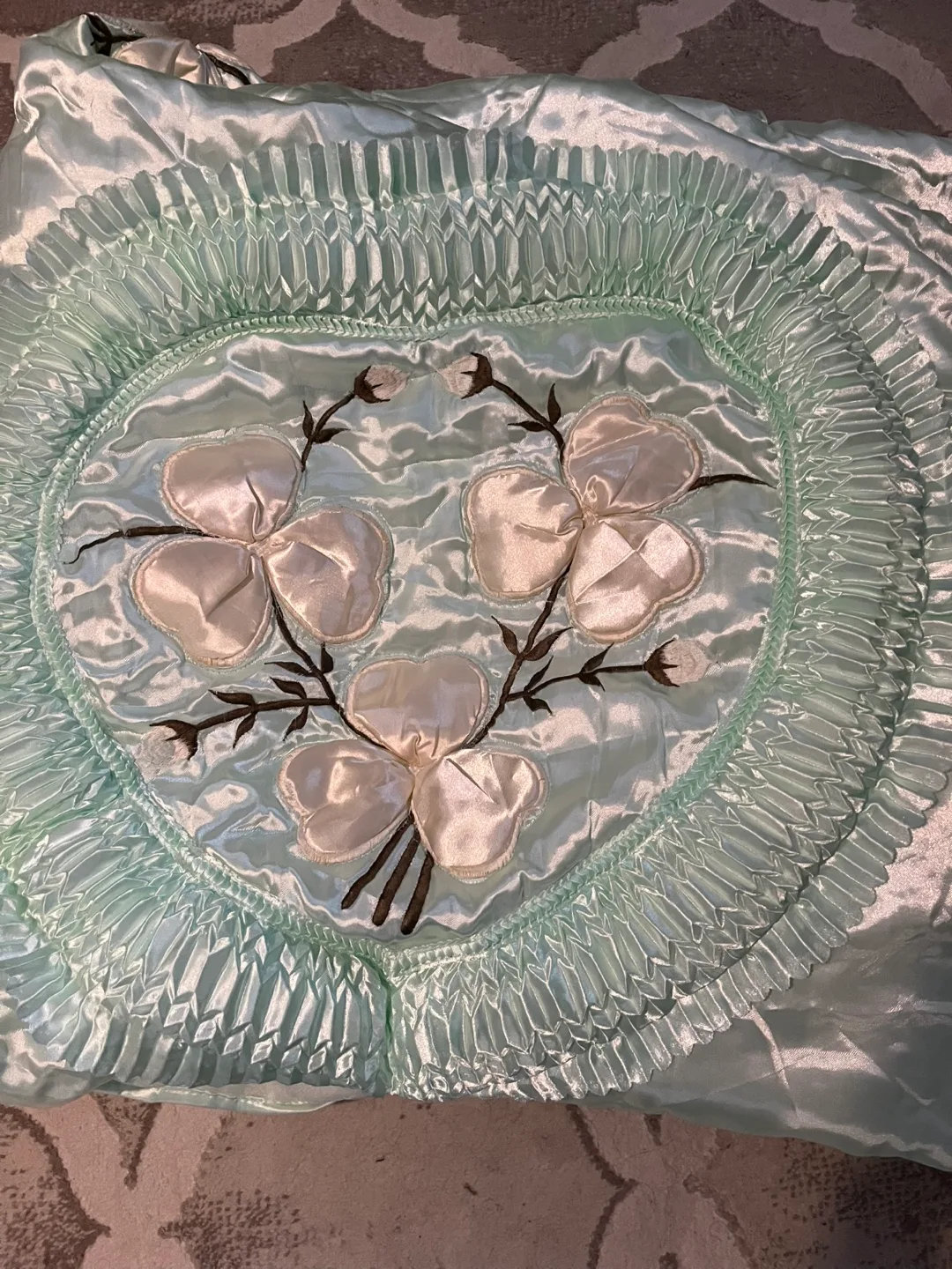 Floral Quilted Bed Cover image indicator(2)