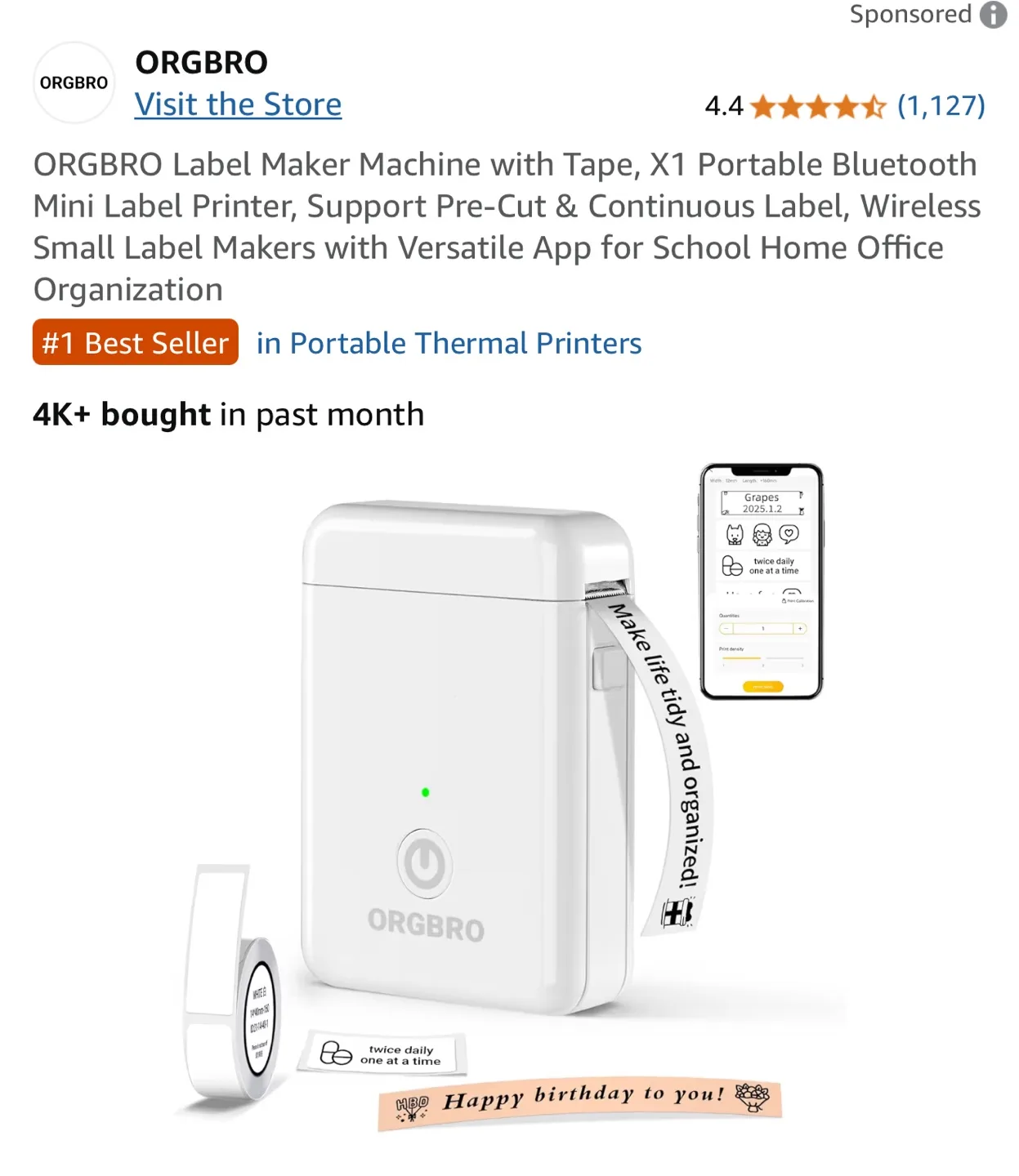 ORGPRO Label Maker thumbnail