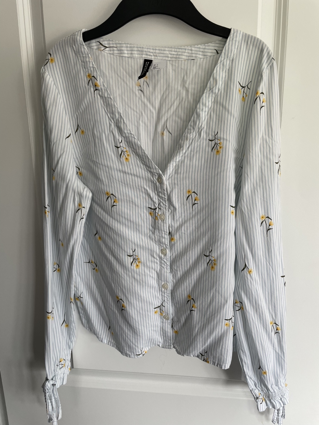 Striped floral blouse - photo 3