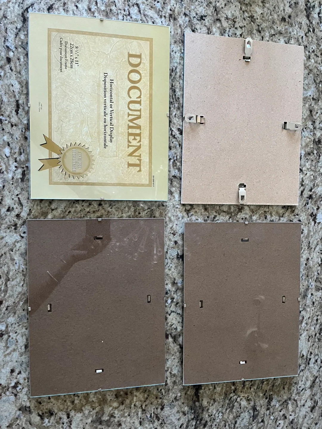 4 Document Frames 8.5 x 11 image indicator(2)