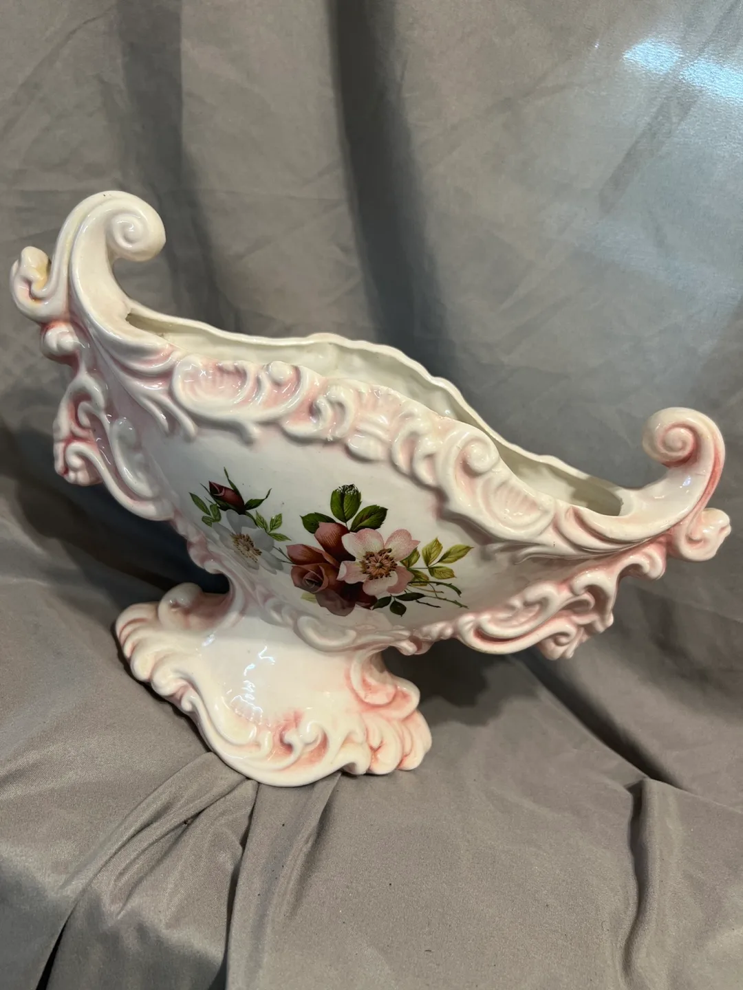 Vintage Ceramic Floral Planter thumbnail