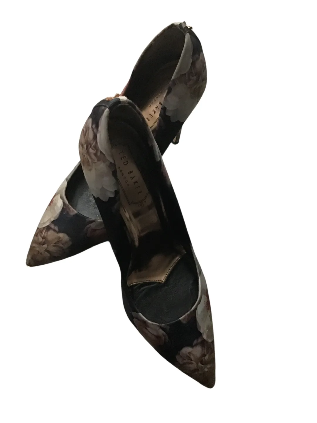 Ted Baker satin Floral Print Stiletto Heels image indicator(5)