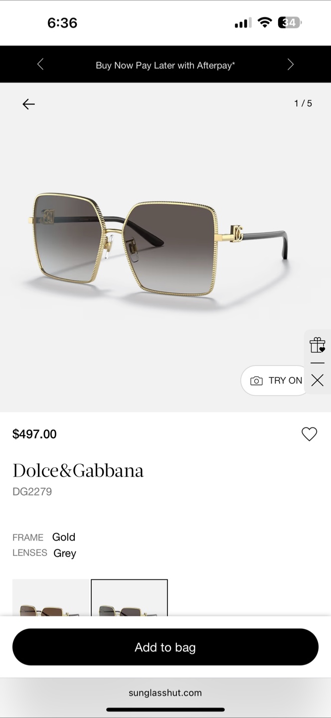 Dolce & Gabbana Square Sunglasses