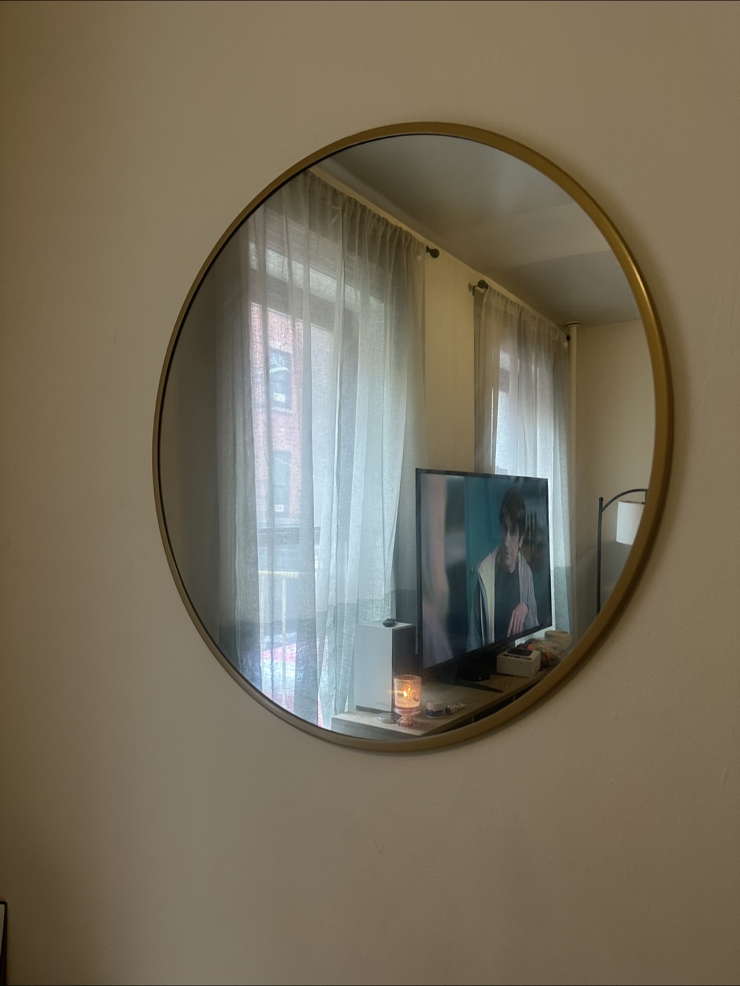 Round Gold Mirror