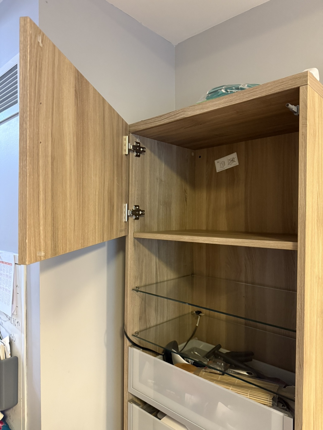 BESTA Frame w/ 6 Drawers, 2 Shelves, 1 Cabinet - Walnut effect - photo 2